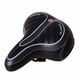 thumbnail image 1 of Great promotion! Polyurethane Comfortable Soft Mountain Bike Saddle Striped Black PU Electric Bicycle Seat Accessories, 1 of 5