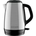 thumbnail image 1 of Black+Decker 1.7L Stainless Steel Electric Cordless Kettle, 1 of 8