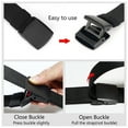 thumbnail image 6 of Men's Nylon Elastic Belts, Casual Web Belt Plastic Buckle for Hiking Golf, Adjustable Strap Trim to Fit for Jeans Below 46", 6 of 8
