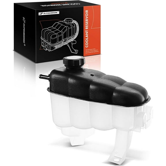 A-Premium Engine Coolant Reservoir Tank with Cap Compatible with Chevrolet Silverado 1500 2500 3500 Tahoe 07-14 GMC Sierra 1500 Yukon XL 2500 07-13 Cadillac Escalade 07-14