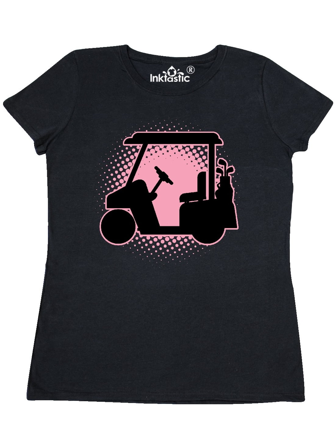 INKtastic Golfing Girls Golf Cart Women's TShirt