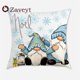 thumbnail image 1 of Funda de almohada de celosía verde de 16/18/20/24 pulgadas, cubierta decorativa de Navidad, alce, muñeco de nieve, árbol de Papá Noel, funda de cojín para sofá, 1 of 4