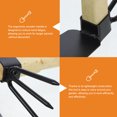 thumbnail image 2 of Miangastore Small Weed Hoe Gardening Hoe Hand Rake Metal Rake Gardening Hoe Tool Garden Tool, 2 of 9