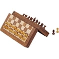 thumbnail image 4 of Ajuny Wood Magnetic Chess Set with Folding Game Board with Storage, 4 of 5