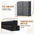 thumbnail image 6 of Exlonjet 14 Drawer Dresser, Tall Dressers & Chest of Drawers, Fabric Dresser, Large Bedroom Dresser for Bedroom, Closets, Living Room, Entryway, Wooden Top, Metal Frame, 52.2"H x 37.4"W x 11.8"D, Grey, 6 of 8