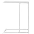 thumbnail image 4 of Small C Shaped End Table, Slim Couch Side Tables Slide Under Sofa Bed, Skinny Snack Tray Table for Coffee Laptop in Living Room,Easy Assembly, White , 48*28*58cm, 4 of 9