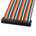 thumbnail image 2 of Unique Bargains 50cm 40 Pin 40 Way F/F Connector IDC Flat Rainbow Color Ribbon Cable 2pcs, 2 of 3