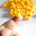 thumbnail image 2 of Yellow 60 piezas de figuras de pato pequeñas, Mini pato de resina, cuentas en miniatura, dijes de limo para casa de muñecas, jardín, paisaje, decoración de acuario (amarillo), 2 of 5