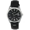thumbnail image 1 of Casio Analog Leather Strap Black Dial Quartz MTP-VD03L-1A MTPVD03L-1 Men's Watch, 1 of 4