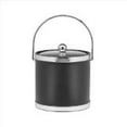 thumbnail image 2 of Sophisticates 3Qt Ice Bucket with Bale Handle, Bands and Acrylic Cover: Black with Brushed Chrome, 2 of 4