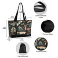 thumbnail image 2 of FORMRS Canvas Laptop Tote Bag for Women with 15.6" Computer Compartments Shoulder Handbag, Gray Dinosaur, 2 of 7