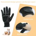 thumbnail image 4 of Guantes de aseo para mascotas, guantes con cepillo de masaje para limpieza y aseo de gatos, perros y caballos., 4 of 5