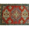 thumbnail image 4 of Super Kazak Caucasion Geometric Mahal Traditional Veg Dyed Hand Knotted Rug Carpet (4.8 x 3.9)', 4 of 9