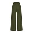 thumbnail image 6 of felwors Women's High Waisted Wide Leg Jeans Elastic Waist Drawstring Pull On Denim-Like Pants with Pockets Stretchy Casual Trousers (AG, S), 6 of 8