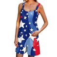 thumbnail image 4 of Holiday Party Jumpsuit Beachwear, Fourth Of July Romper for Women 4Th Outfits Jumpers Overalls One Piece Jumpsuits Womens Spring Maternity Clothes Black Rompers Summer 2025 Blue Xl, 4 of 5