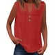 thumbnail image 1 of Camisa sin mangas con botones para mujer, ideal para el verano: blusa versátil de color liso, perfecta para combinar con vaqueros., 1 of 5