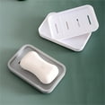 thumbnail image 4 of Nkmbld Double Soap Box for Home Decoration, Household Soap Rack Draining Tray for Bathroom Kitchen Sink Counter Top, Gray, 4 of 8