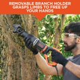 thumbnail image 3 of BLACK+DECKER BES301K 7 Amp Reciprocating Saw with Removeable Branch Holder, 3 of 11