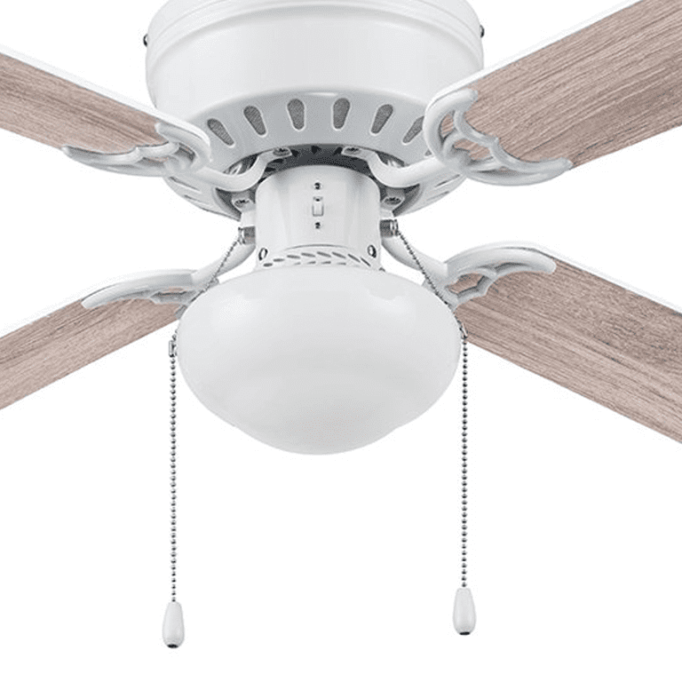 White Flushmount Ceiling Fan