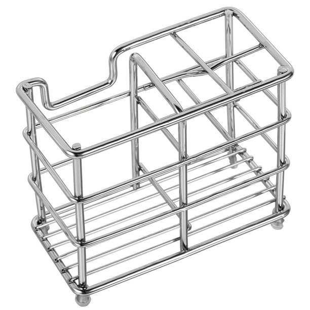 NEWEEN Toothbrush Holder and Bathroom Accessories Silver 5 Slots Tooth