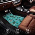 thumbnail image 5 of Daiia Hawaii Palms Printed Car Floor Mats Set of 4, Durable Non Slip Auto Floor Carpet, Car Interior Carpets Proof Foot Pads Anti-Slip Cushion Automoetive Accessories, 5 of 6
