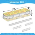 thumbnail image 3 of Plastic Pencil Box Large Capacity Pencil Boxes Clear Boxes with Snap-Tight Lid Stylish Office Supplies Storage Organizer Box Capybara and Green Leaves, 3 of 7