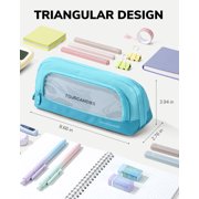 Four Candies Cute Pencil Case, Magnetic Design Pencil Pouch Blue