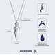 thumbnail image 5 of Collar Hombre LUCKMAN Lance Acero Inoxidable Baño Oro 18k Plata o Negro, 5 of 6