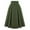 Army Green, variant on Inleife Womens Skirts Clearance, Fashion Womens Casual Skirt Vintage High Waist Pleated Skirt