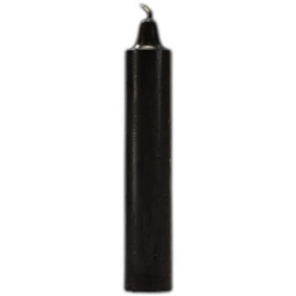 9" Black pillar candles