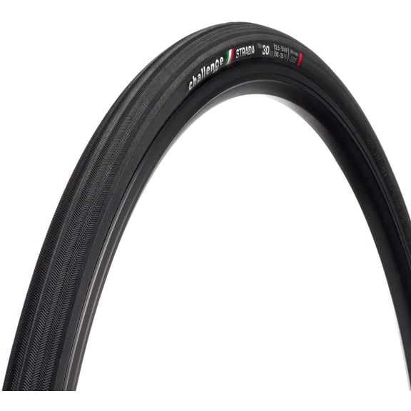 Challenge Strada Race Tire - 700 x 30, Clincher, Folding, Black