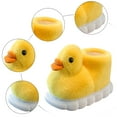 thumbnail image 5 of Cartoon Little Yellow Duck Cotton House Slippers for Boys Girls Warm Plush Indoor Outdoor Platform Non Slip Slippers Yellow Size 6 Toddler, 5 of 6