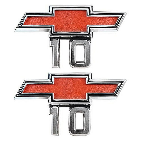 Trim Parts (2) 67-68 Chevrolet Chevy Pickup Bowtie 10 Fender Emblem C/K Suburban