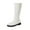 White, variant on WEAIXIMIUNG Brown Booties Women Ladies Fashion Solid Color Leather Belt Buckle Decorative Side Zipper Flat Bottom Long Boots