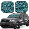 thumbnail image 1 of Fotbe Leopard 1 Juego de 2 Piezas de Parasoles para Parabrisas | Bloqueador Solar para Auto | Accesorios Plegables para Protección Solar Interior-Medium, 1 of 6