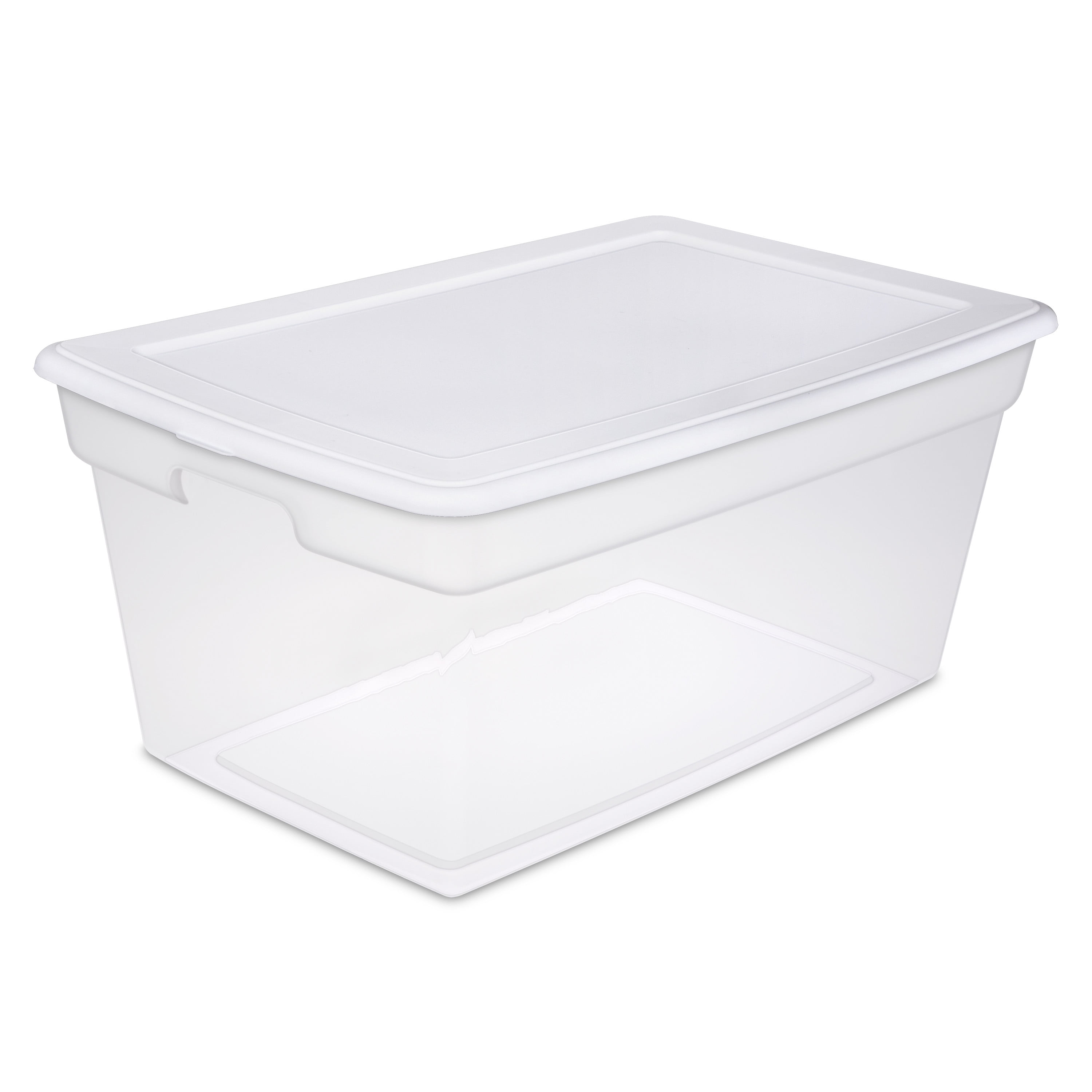 Sterilite 90 Qt. Storage Box Plastic, White, Set of 4 - 1