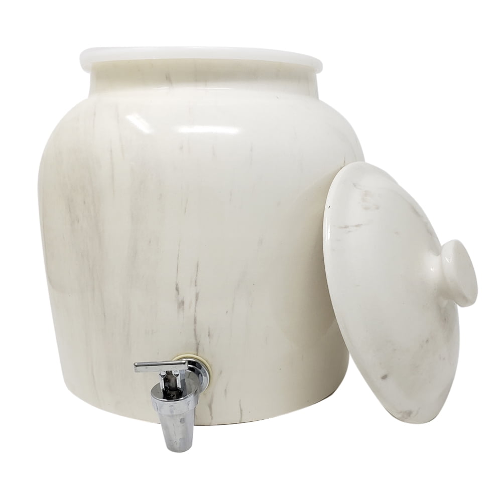 Premium LeadFree Porcelain Beverage Dispenser With Matching Lid 2.5