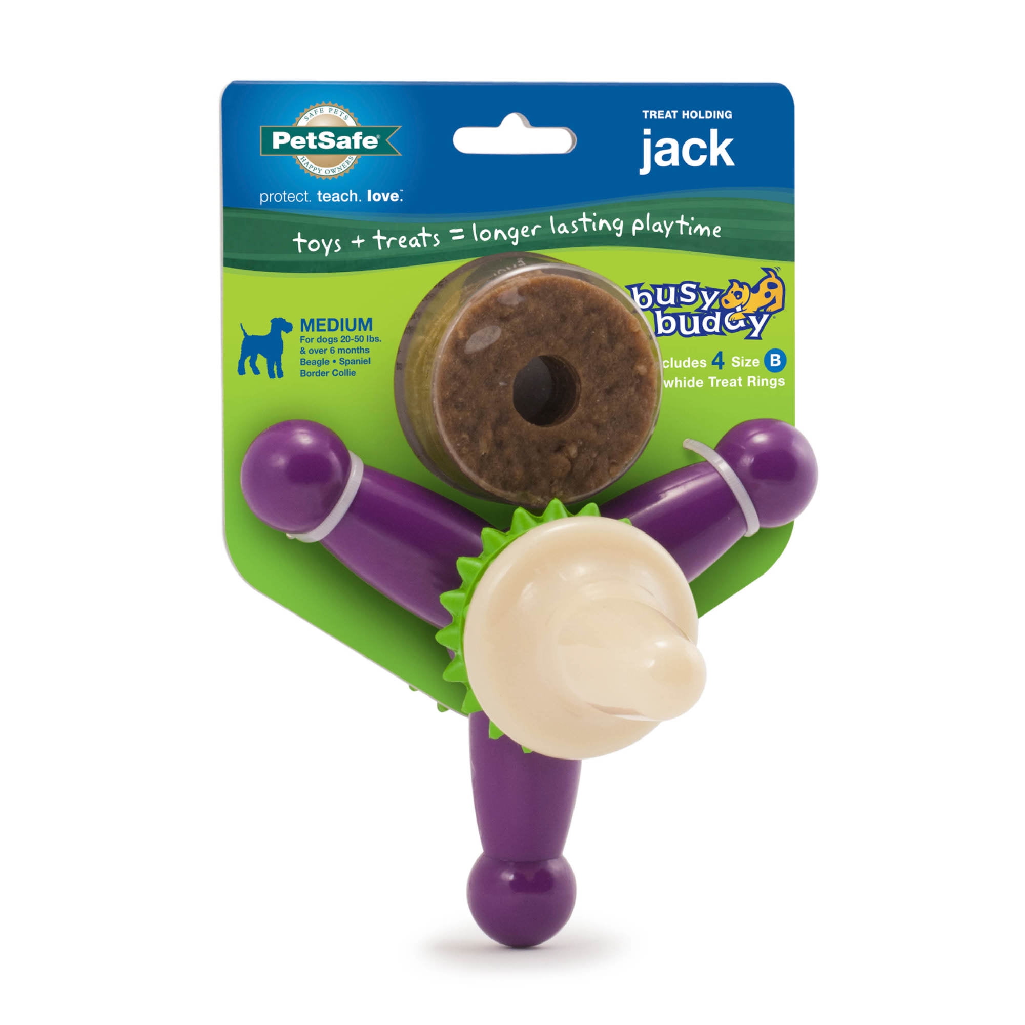 PetSafe Busy Buddy Jack Dog Toy, Medium