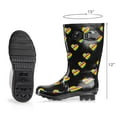 thumbnail image 2 of Norty Women's Hurricane Rain Boots – Waterproof Mid-Calf Length 11 inch Rubber Winter Spring and Garden Boots - runs a 1/2 size large, 2 of 4