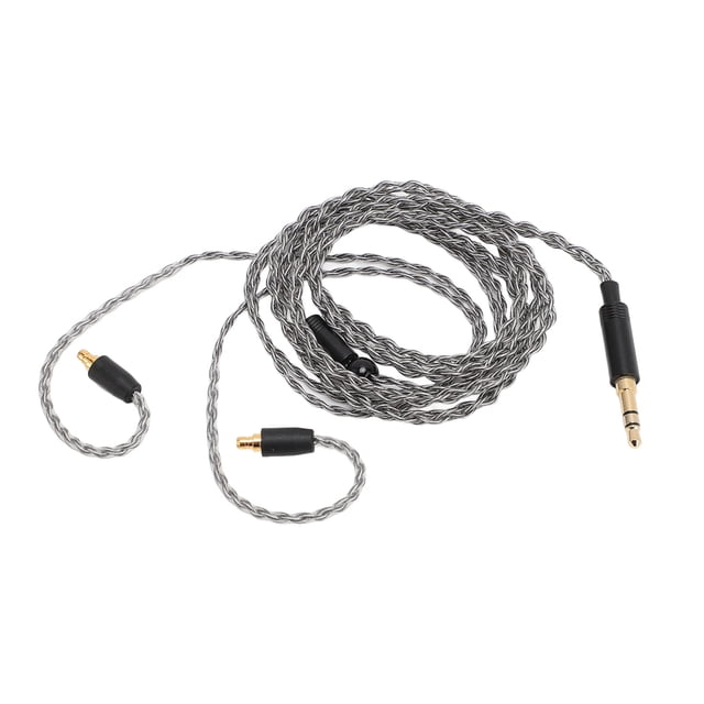 3.5mm Earphone Cable, Earphone Cable Silver Plated Copper Stereo for IE100 Pro