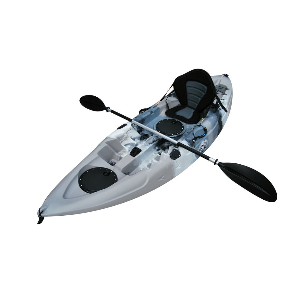 Brooklyn Kayak UH-FK184-GRY 9 ft. 2 in. Sit on Top Single Fishing Kayak