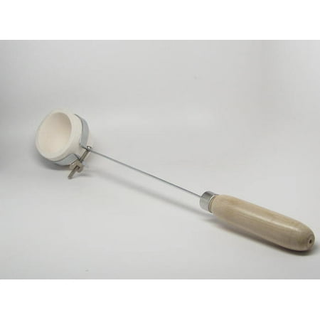 

MELTING CRUCIBLE WITH HANDLE TORCH & MELTING ROUND HI-BACK DISH FOR GOLD & SILVER