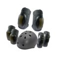 thumbnail image 2 of Conjunto De Equipo De Protección Para Niños, Coderas Para Monopatín, Longboard, Multideportes, S, Negro, 2 of 8