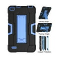 thumbnail image 6 of FIEWESEY for MatrixPad Z1/S7 7" Case,Fusion5 Tab F704Bv2 Case,Shockproof Silicone Stand Case Cover For VUCATIMES N7/HAOVM MediaPad P7/qunyiCO Y7/AEEZO Kids Tablet/AEEZO Tronpad TP701/TK701(Black+Blue), 6 of 8