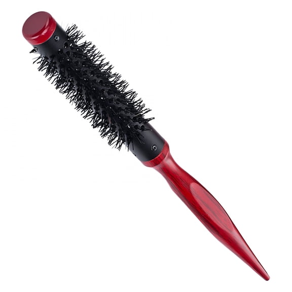 ACDANC 1" Small Plastic Round Hair Styling Brush with Nylon Bristles for Short Hair Blow Drying, 4 Diameter Barrels
