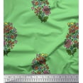 thumbnail image 1 of Soimoi Poly Georgette Fabric Leaves & Floral Block Decor Fabric Printed Yard 42 Inch Wide, 1 of 1