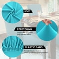 thumbnail image 4 of 4pcs Washable Stretch Chair Cover Removable Covers Protectors for Dining Room LakeÂ&nbsp;blue, 4 of 6