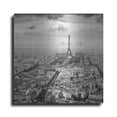 thumbnail image 1 of Luxe Metal Art 'La Tour Eiffel et La Defense' by Wilco Dragt, Metal Wall Art, 36"x36", 1 of 7