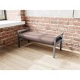 thumbnail image 4 of Pemberly Row Waiting Reception 2 Seat Bench Wood Frame in Brown, 4 of 5