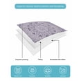 thumbnail image 5 of Quilts King Size, Purple Boho Soft Comforter Bedding Set for Bed, Mantoro Flower Modern Abstract Bohemian Floral Lightweight Quilted Bedspread with Pillow Cover(2 Pieces) for All Season, 96x106 Inch, 5 of 6